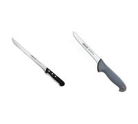 Arcos Serie Universal, Cuchillo Jamonero, Hoja de Acero Inoxidable Nitrum 240 mm + Serie Colour Prof, Cuchillo Deshuesador, Hoja de Acero Inoxidable