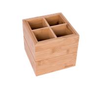 Arcos Soporte para utensilios de cocina de bambú 150 x 160 x 160 mm Marrón