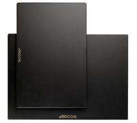 ARCOS Tablas - Set de 2 Tablas de Corte 'S / M' - Polietileno Negro - Pies Antideslizantes Black