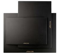 ARCOS Tablas - Set de 3 Tablas de Corte 'S / M / L' - Polietileno Negro - Pies Antideslizantes Black
