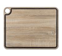 ARCOS Tablas - Tabla de Cortar con Canal y Colgador (427 x 327 mm) - Fibra de Celulosa y Resina - Color Madera Natural Natural wood