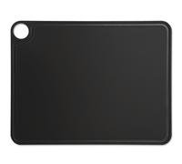 ARCOS Tablas - Tabla de Cortar con Canal y Colgador (427 x 327 mm) - Fibra de Celulosa y Resina - Color Negro Black