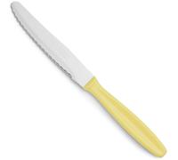 ARCOS Table Basic - Cuchillo de Postre (105 / 205 mm) - Acero Inoxidable Nitrum® - Mango Amarillo de Polipropileno - 370100