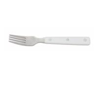 Arcos – Tenedor de mesa, acero inoxidable 18/10, mango polioximetileno blanco