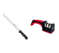 Arcos Universal Cuchillo jamonero flexible, 280 mm (estuche) + 610600 Afilador con mango