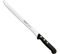 ARCOS Universal - Cuchillo Jamonero Flexible Alveolado (240 mm) - Hoja de Acero Inoxidable Nitrum® - Mango Negro de Polioximetileno (POM)