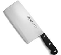 ARCOS Universal - Hachuela / Macheta de Cocina (200 x 2,5 mm) - Hoja de Acero Inoxidable Nitrum® - Mango Negro de Polioximetileno (POM) - Estuche