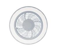 ARDES AIRGLOW AR5PL50 Ventilador de techo Ø48 cm con motor DC 56 W, luz LED 3200 lm regulable 3000-6000 K y mando a distancia para uso doméstico