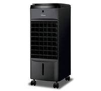 Ardes AR5AMR08 Penny - Refrescador evaporativo de medio ambiente con ruedas digitales, temporizador y mando a distancia, capacidad del depósito, 4 L, color negro