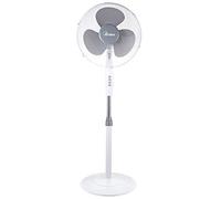 ARDES AR5BR40PB Ventilador de Pedestal Silencioso 3 Palas BRISA 40PB Ventilador Ardes Pedestal Oscilante e Inclinable con Panel Manual Ventilador de Vástago 3 Velocidades y Altura Regulable