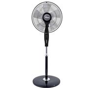 ARDES - AR5S40PBR Ventilador de Pedestal con Telemando y Temporizador Silencioso y Potente 5 Aspas 40 cm Oscilatorio con Altura e Inclinación Regulable Ventilador de Pie Ardes 3 Velocidades