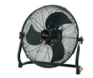 ARDES Box Metal 45 B AR5C45BB Ventilador de suelo Ø45 cm 100 W con 3 velocidades, cuerpo de metal e inclinación vertical para ventilación potente