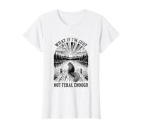 Ardilla ¿Qué Pasa si no Soy lo Suficientemente Salvaje Camiseta gráfica económica, Mujer, Blanco, M