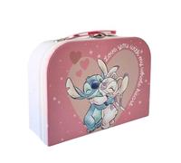 Arditex Caja de almacenaje Stitch – Maleta infantil de cartón con asa 9,5x7x15 cm para juguetes