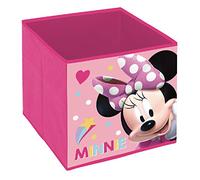 Arditex Caja plegable infantil Minnie – Cubo de tela organizador 31 x 31 x 31 cm