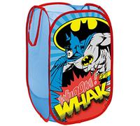 ARDITEX Cesta Plegable Infantil Batman, Organizador Rectangular con Asas para Almacenaje de Ropa y Guardar Juguetes, Flexible, Ligero y Resistente 36 x 36 x 58 cm