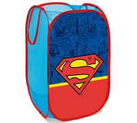 ARDITEX Cesta Plegable Infantil Superman, Organizador Rectangular con Asas para Almacenaje de Ropa y Guardar Juguetes, Flexible, Ligero y Resistente 36 x 36 x 58 cm