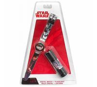 Arditex Colección Star Wars - Set Reloj Digital y Linterna - Producto Oficial