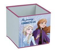 Arditex - Contenedor organizador plegable Elsa y Anna (Licencia oficial Disney) 31x31x31 cm