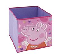 ARDITEX - Contenedor organizador plegable Peppa Pig de Hasbro - 31x31x31cm - Para guardar juguetes, ropa y accesorios