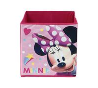 Arditex - Contenedor Organizador Textil con forma de cubo plegable de 31X31X31CM de Mickey y Minnie, Minnie, Mickey Minnie