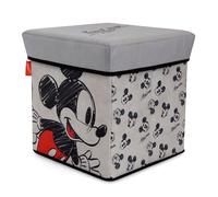Arditex - Cubo plegable Mickey (Licencia Oficial Disney) - Tapa acolchada asiento 30x30x30cm