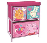 Arditex Estantería 3 cajones Peppa Pig Rosa Niños