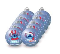 ARDITEX Pack de 10 Bolas árbol de Navidad diámetro 6cm. de Lilo & Stitch