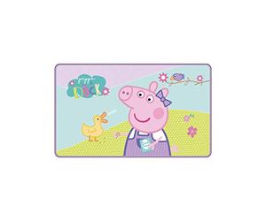 ARDITEX Peppa-Fleece - Alfombra para habitación (45 x 75 cm), Color Blanco