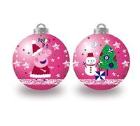 ARDITEX PP14017 Pack de 6 Bolas árbol de Navidad diámetro 8cm. de EONE-Peppa Pig