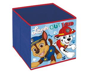 ARDITEX PW13990 Contenedor - Organizador Textil con Forma de Cubo Plegable de 31x31x31cm de Nickelodeon-Patrulla Canina