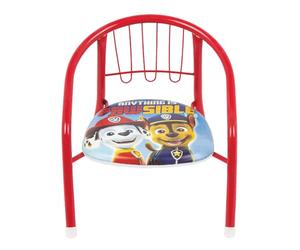 ARDITEX Silla Infantil Patrulla Canina, Silla Metal 35,5 x 30 x 33,5 cm Roja