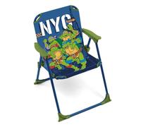 ARDITEX Silla Plegable con Brazos de Las Tortugas Ninja - 38x32x53cm - Adecuado para jardín, Camping, Playa o montaña - Ideal para niños y niñas.