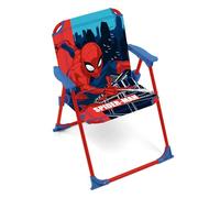 ARDITEX Silla Plegable con Brazos de Spiderman de Marvel - 38x32x53cm - Adecuado para jardín, Camping, Playa o montaña - Ideal para niños y niñas.