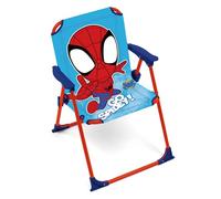 ARDITEX Silla Plegable con Brazos de Spiderman Go Spidey de Marvel - 38x32x53cm - Adecuado para jardín, Camping, Playa o montaña - Ideal para niños y niñas.