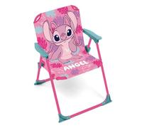 ARDITEX Silla Plegable Infantil Angel de Lilo y Stitch, Rosa, 32x38x53 cm, Máx. 30 kg