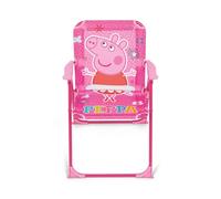 ARDITEX Silla Plegable Infantil Peppa Pig. Silla Exterior para Playa, Jardín y Terraza. Estructura Metálica, Apoyabrazos de Plástico y Asiento Lona 38 x 32 x 53 cm Rosa, PP16177