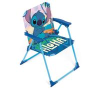Arditex Silla plegable para niños con diseño Stitch Aloha, azul, 38 x 32 x 53 cm