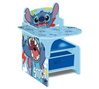 Arditex Silla con almacenaje y escritorio Lilo & Stitch Azul para niños
