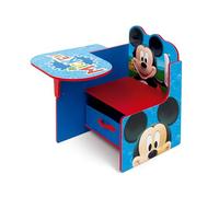Arditex Silla-pupitre Disney Mickey – madera con contenedor textil – Rojo – Niños
