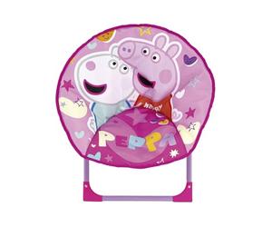 ARDITEX Silla Redonda Plegable Peppa Pig, Silla Infantil de Luna, Ø 50 cm