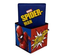 ARDITEX SM15223 Asiento Guardatodo Textil Plegable de 30x30x30cm de Marvel-Spiderman