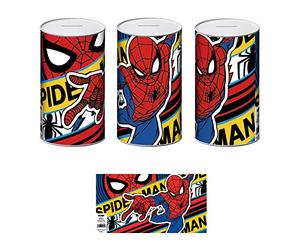ARDITEX SM15601 Hucha de Metal de 10x10x17.5 cm. de MARVEL-Spiderman