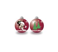 Arditex Bolas de árbol de Navidad WD13421 Pack de 6 diámetro 8 cm Disney-Mickey