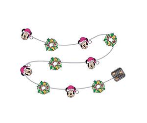 ARDITEX WD14014 Guirnalda de Luces de Navidad con 10 Leds cálidos - 165cm. de Disney-Minnie