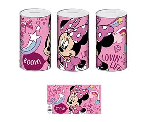 ARDITEX WD15598 Hucha de Metal de 10x10x17.5 cm. de DISNEY-Minnie