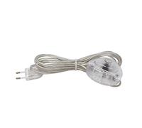 Arditi cableado transparente con cable bipolar plano, interruptor unip