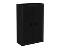 AREBOS Armario archivador Armario de oficina Armario de material Armario acero Black