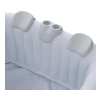 AREBOS Comfort Set 2 Almohadas cervicales + portabebidas para bañera hidromasaje