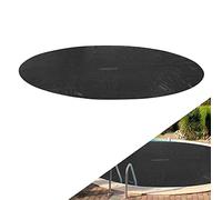 Arebos Cubierta Solar Piscina Ø 3,05 m Negro | Lona Solar Redonda Espesor 120 µm | Rollo Recortable | Mantiene Temperatura y Calienta Agua | Ahorro Energía | Protector Térmico para Piscina